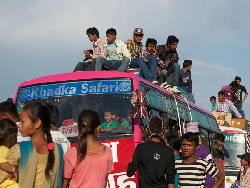 Bright busses and personal space